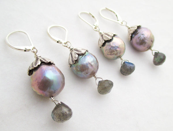 Evening Garden Pearl Earrings