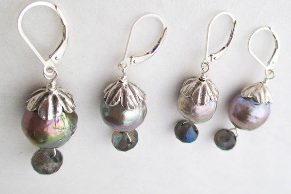Evening Garden Pearl Earrings